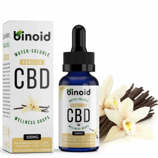 Binoid Water-Soluble CBD Drops-Vanilla