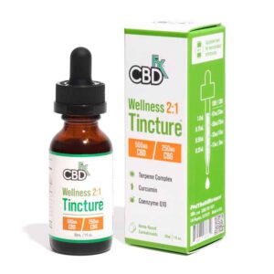 CBDfx CBD + CBG Oil Wellness Tincture 2:1